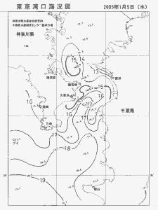 東京湾口海況図(2005/01/05)