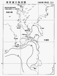 東京湾口海況図(2005/01/08)