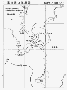 東京湾口海況図(2005/01/10)