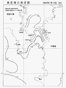 東京湾口海況図(2005/01/12)