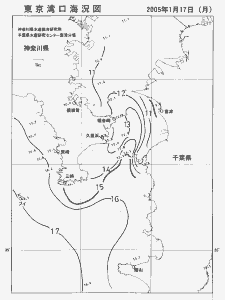東京湾口海況図(2005/01/17)