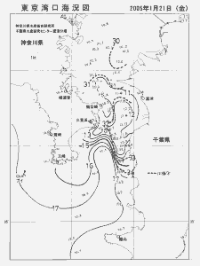 東京湾口海況図(2005/01/21)