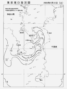 東京湾口海況図(2005/01/22)