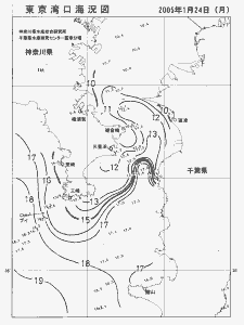 東京湾口海況図(2005/01/24)