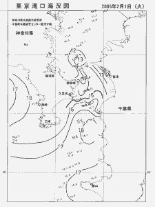 東京湾口海況図(2005/02/01)