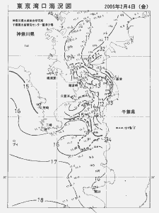 東京湾口海況図(2005/02/04)