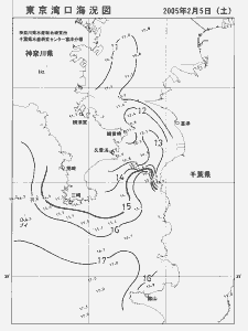 東京湾口海況図(2005/02/05)