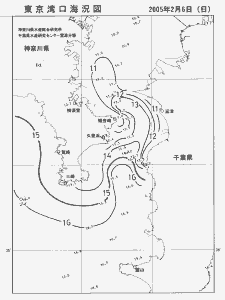 東京湾口海況図(2005/02/06)