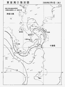 東京湾口海況図(2005/02/09)