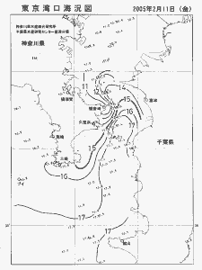東京湾口海況図(2005/02/11)