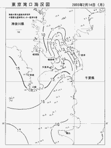 東京湾口海況図(2005/02/14)