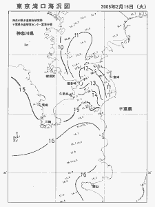 東京湾口海況図(2005/02/15)