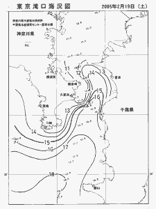 東京湾口海況図(2005/02/19)