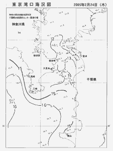 東京湾口海況図(2005/02/24)