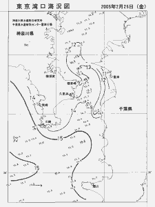 東京湾口海況図(2005/02/25)