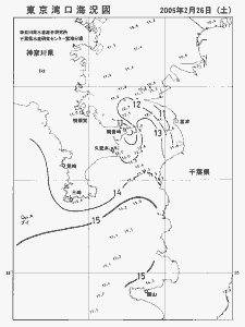 東京湾口海況図(2005/02/26)