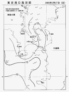 東京湾口海況図(2005/02/27)