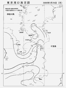 東京湾口海況図(2005/02/28)