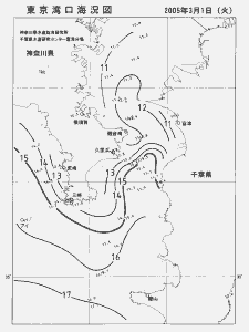 東京湾口海況図(2005/03/01)