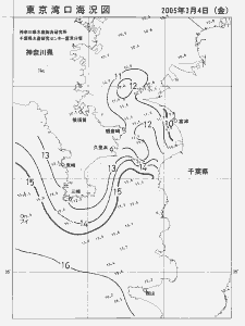 東京湾口海況図(2005/03/04)