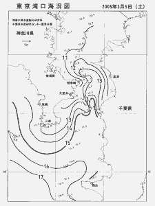 東京湾口海況図(2005/03/05)