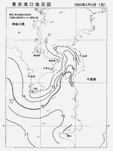 東京湾口海況図(2005/03/06)