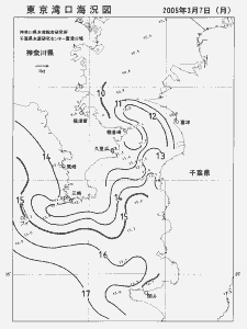 東京湾口海況図(2005/03/07)