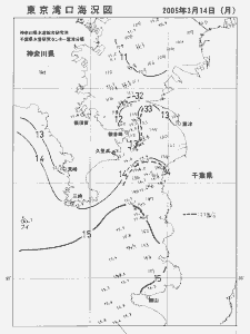 東京湾口海況図(2005/03/14)