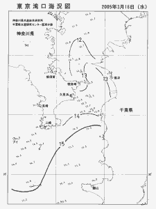 東京湾口海況図(2005/03/16)