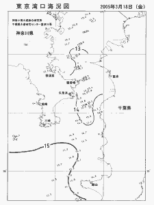 東京湾口海況図(2005/03/18)