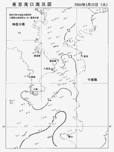 東京湾口海況図(2005/03/22)