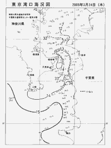 東京湾口海況図(2005/03/24)