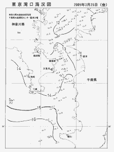 東京湾口海況図(2005/03/25)