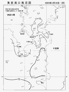 東京湾口海況図(2005/03/28)
