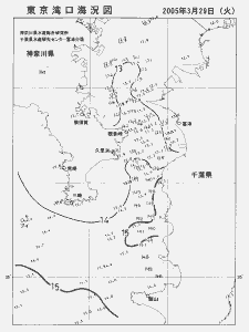 東京湾口海況図(2005/03/29)