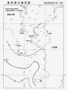 東京湾口海況図(2005/03/31)