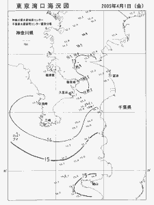 東京湾口海況図(2005/04/01)