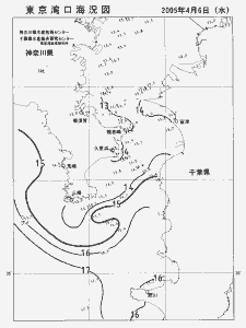 東京湾口海況図(2005/04/06)