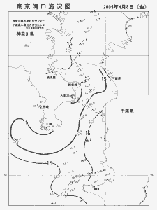 東京湾口海況図(2005/04/08)