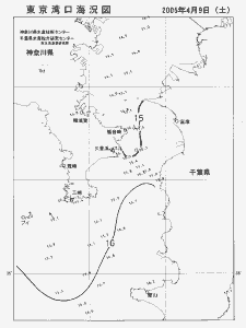 東京湾口海況図(2005/04/09)