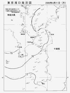 東京湾口海況図(2005/04/11)