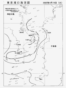 東京湾口海況図(2005/04/19)
