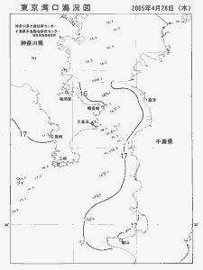 東京湾口海況図(2005/04/28)