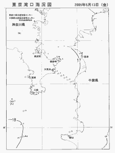 東京湾口海況図(2005/05/13)