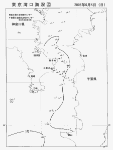 東京湾口海況図(2005/06/05)