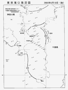 東京湾口海況図(2005/06/10)