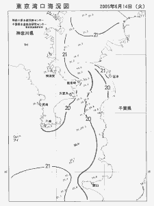 東京湾口海況図(2005/06/14)