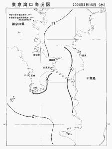 東京湾口海況図(2005/06/15)