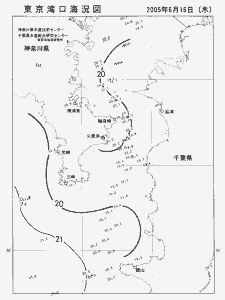 東京湾口海況図(2005/06/16)