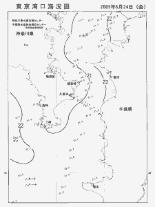 東京湾口海況図(2005/06/24)